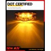 NEW SUN DOT-Certified 2.5"x1" Premium Clearance Lights, Amber Clear Lens