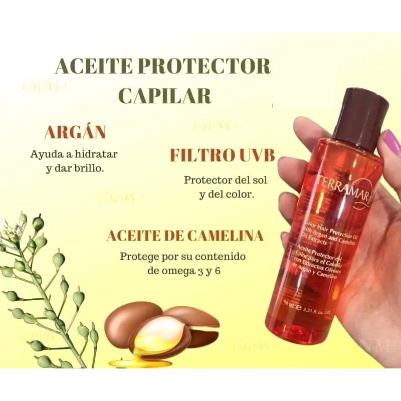 Óleo Capilar Aceite Protector De Color Terramar 98mls