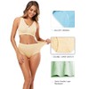 Molasus Molasus Women's Soft Cotton Underwear Briefs High Waisted Postpartum