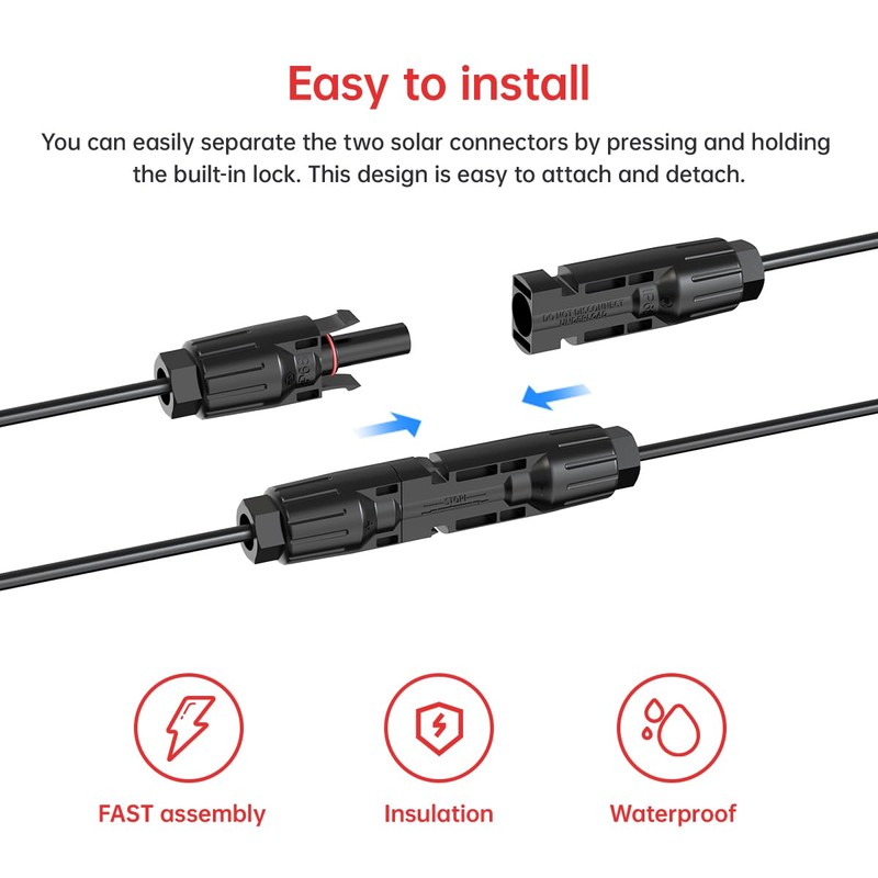 ELFCULB 12AWG 35FT Solar to XT60i Cable 2 10 25