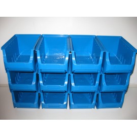 12 Storage Boxes, Storage Boxes, Allit Size 3 Blue b.119 x t.189 x H.105 mm Profi Plus
