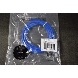 Unbranded  (NEW) 7ft Cat 5e 50u Gold pinned RJ-45 network patch cable (Blue)