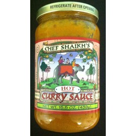 Chef Shaikh's Hot Curry Sauce 15.5 oz. 3-Pack-Vegan