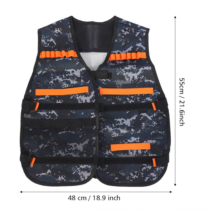 Camouflage Kids Toy Gun Clip Vest Kit Vest Clips Soft