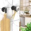 stusgo 4-Pack Black Towel Hooks, Towel Hook for Bathroom Wall