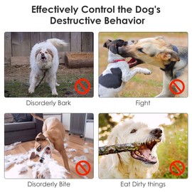 SlowTon Dog Muzzle, More Comfortable Prevent Biting Barking Chewing Behavior Training Adjustable Soft Reflective Quick Fit Nylon for Medium Large Dog, Black, S