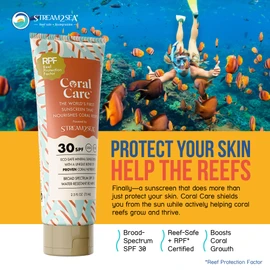 STREAM2SEA Korallenpflege - Riff-Sichere Sonnencreme SPF 30 Reisegröße - Erste Riff-Geprüfte Natürliche Mineral-Sonnenblocker Unterstützt Korallenwachstum Wasserfest, Nicht-Toxisch, Biologisch Abbauba