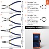 WISEPRO Snap Ring Pliers Set 7 Inch Heavy Duty External/Internal