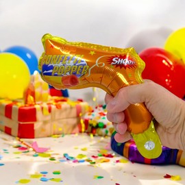 MIJOMA Confetti Shooter Set of 12 or 24 - Confetti Cannon Paper Confetti for Wedding, Birthday, Carnival, New Year's Eve, Parties, Lightweight and Safe, Colourful Surprise! (12)