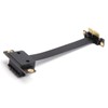 Extension Cable PCIE 1X Dual 90° Network Adapter with LED