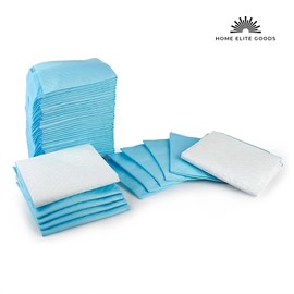 Home Elite Goods Dog Pee Pads – 23.6 x 23.6 Inch Super Absorbent Puppy Training Pads with Leak-Proof Gel Core – 40-Count Pack, Quick-Dry, Odor Control & Multi-Layer Protection