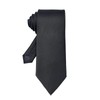 Classic Black Mens Solid Ties Neckties for Men Formal Neck