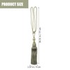 Pack of 2 Curtain Tiebacks Green, Decorative Tiebacks with Tassels,