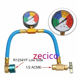 Unbranded A/C R1234yf Charging Hose w/Manifold Gauge Coupler Kit Fit For Car Air-condition
