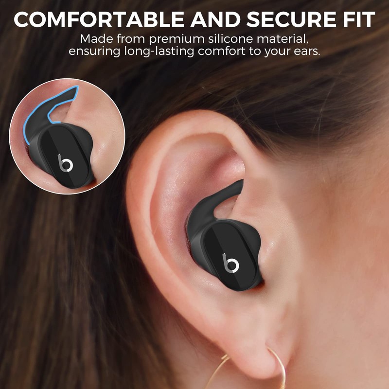 AhaStyle 3 Pairs Beats Studio Buds Ear Hooks Anti-Slip Ear