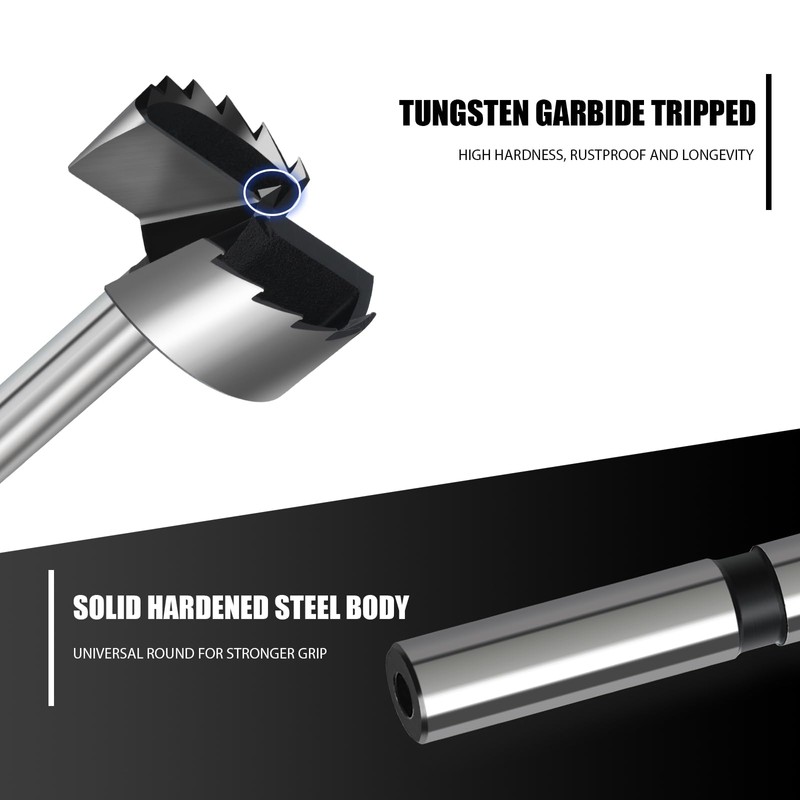 HSAWBIT 24mm Forstner Drill Bit for Woodworking, Forstner Bit Wood