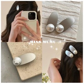 MISS MUMU Hair Accessories, 1 Piece Set, Hair Clip, Silver Accessories, Hair Ornament, Ribbon Pin, Hair Arrangement, Barrette, Bulk Hair Pin, Women's, Weddings, Parties, Cute, Popular, Korean Style