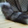 Alpertie Fluffy Real Fox Fur Tail Keychain Tassel Bag Cosplay