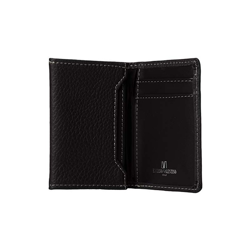 Luciano Valentino LUV-3006/BK Matte Novo Business Card Holder, Black