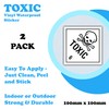 Toxic Hazard Chemical Label - 6 Toxic Substance - Vinyl