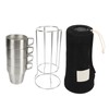 4PCS Camping Double Layer Cups Stainless Steel Food Grade Plastic