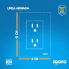 iGoto PA105/2-B Contacto Doble, Blanco, Zurich,,, pack of/paquete de 1