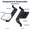 Motorcycle Rearview Mirrors for Riding – Adjustable Rotating Metal Side
