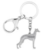 DOWAY Cute Whippet Dog Keychain Keyring Charm Whippets Gifts for