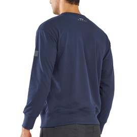 NORTHYARD Men's Crewneck Sweatshirt Long Sleeve Cotton Pullover Moisture Wicking Comfortable Casual Sweatshirts for Men NAVY S