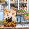 Pug-Dog Garden Flag 12x18 Hello Fall Vertical Double Sided Autumn