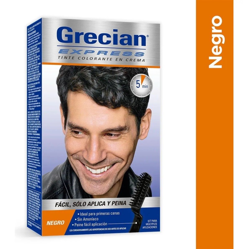 Tinte de Cabello en Crema Grecian Express Negro 3 pack