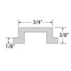 Peachtree Woodworking 32" ALUMINUM MITER T-BAR - PW1033