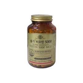 Solgar Biotin 5000 815mg x 100 Capsules 1 ESC / 솔가 비오틴 5000 815mg x 100캡슐 1개 ESC