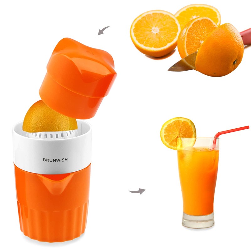 Hand Juicer Citrus Orange Squeezer Manual Lid Rotation Press Reamer