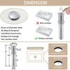AVSIILE LED Bathroom Sink Faucet, Chrome Waterfall Single Hole Handle