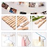 Wooden Wood Pinch Clips (Natural x 7.2cm x 24pcs) Delivery