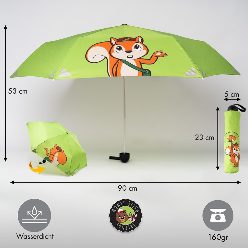 Monte Stivo® Friends Umbrella Lightweight Children's Umbrella for Boys &