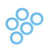 5pcs Baby Soft Silicone Teething Ring Toy Infant Safe Elastic