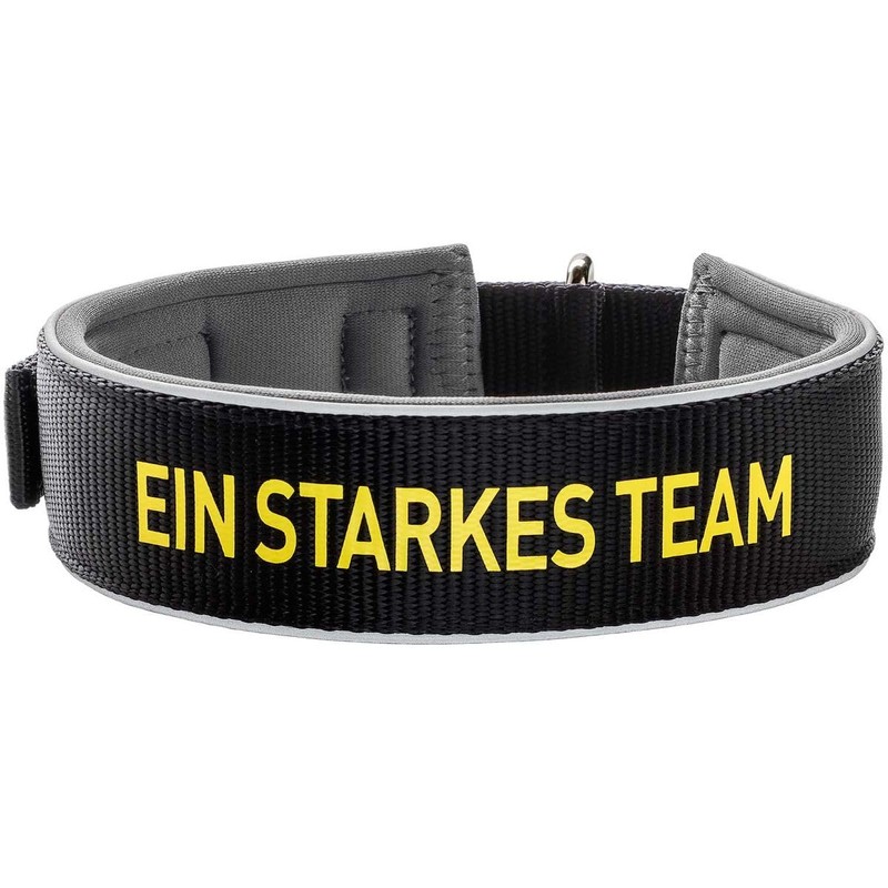 HUNTER Neoprene Reflect BVB Dog Collar Nylon Neoprene Padded Reflective