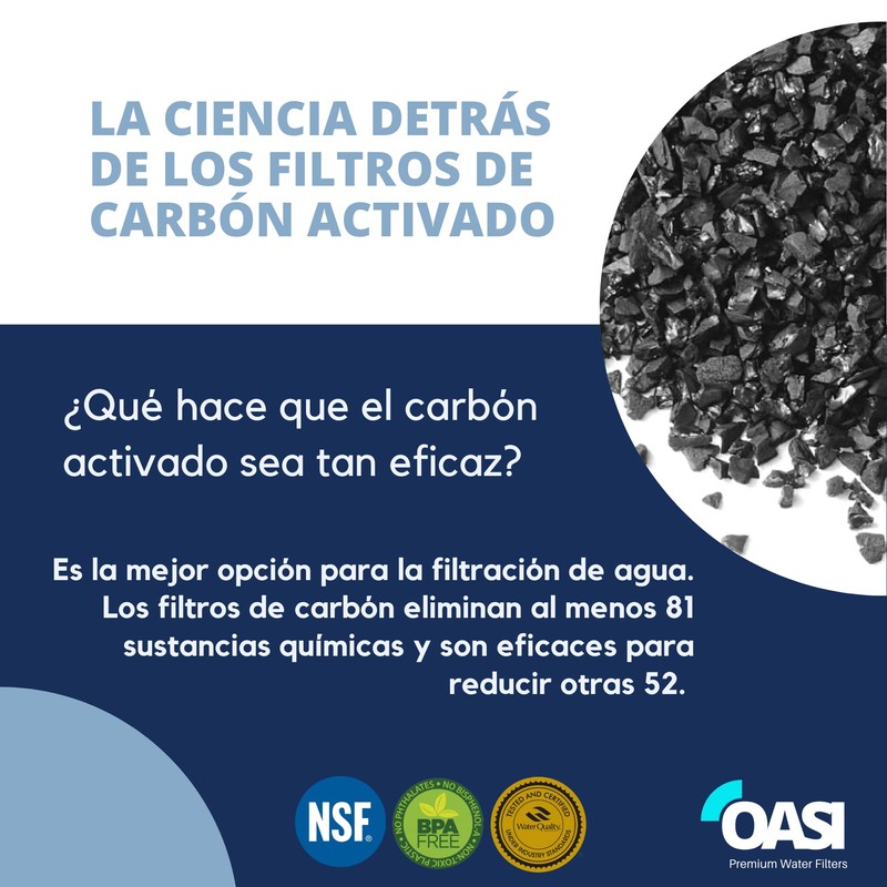 OASI Filters - 6 Sobres de Carbon Activado UNIVERSAL -