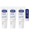 E45 Cream Dermatological for Dry/Flaky Skin,Eczema, Psoriasis Travel Size,3X 50G