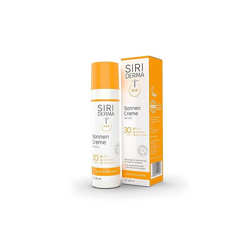 SIRIDERMA Sun Cream SPF30 Mineral Instant Protection for Sensitive Skin