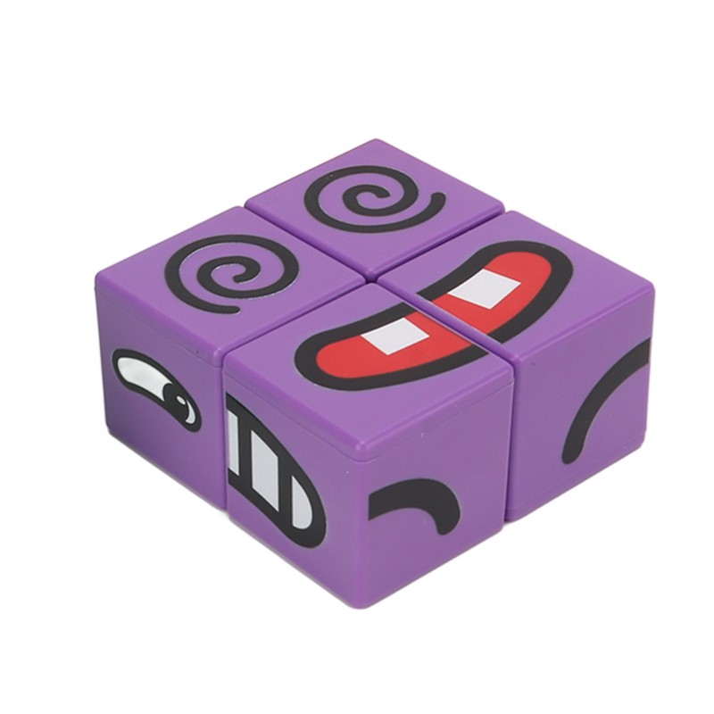Expressions Matching Cube Face Changing Building Blocks Educational Interactive Toy