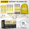 AUGO Ratchet Straps Heavy Duty 4 Pack -15 FT -