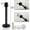 Door Stopper, 6 Inch Door Stop Extra Long, Brushed Stainless,