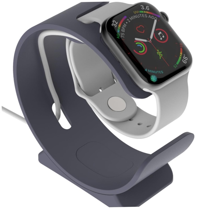 KOMBIUDA Smart Watch Charging Stand Elegant Grey Watch Holder Lightweight
