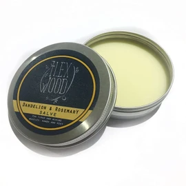 Dandelion Rosemary Ointment - 100% Natural Vegan Massage Balm Muscle Soreness Dry Skin Handmade Plastic Free Palm Oil Free Cruelty Free Moisturising - 100ml
