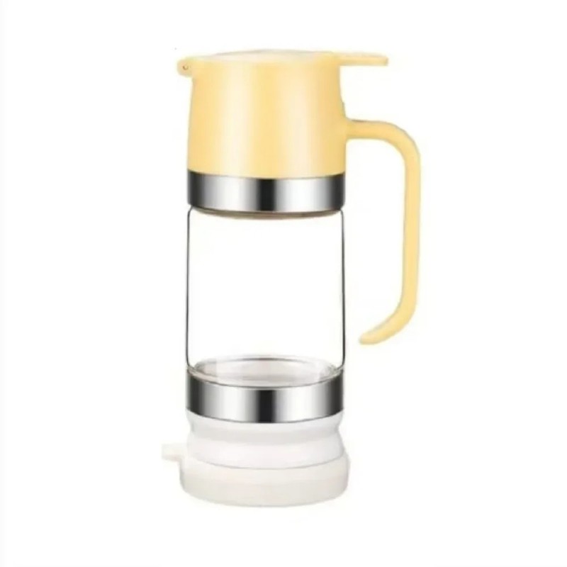 Glass Honey Dispenser for Easy Serving – 300mL Press-Handle Bottom