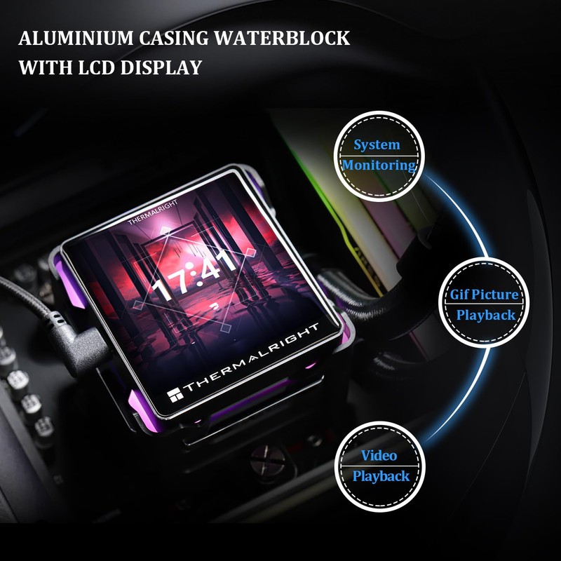 Thermalright Elite Vision 360 ARGB Black CPU AIO Cooler,IPS LCD