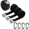 4 Packs Tie Down Strap,Cam Buckle Lashing Straps Heavy Duty,Adjustable